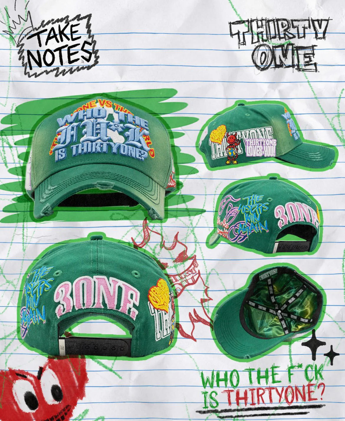 GORRA 31 HATS "WHO THE F... IS THIRTYONE?"